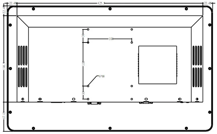 18.5inch touch PC for industrial control